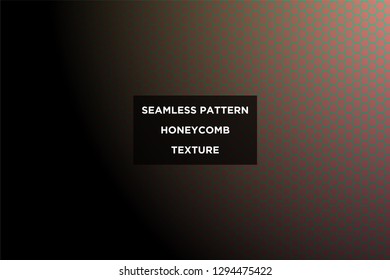 Honeycomb background,gradient seamless hexagons pattern, vector illustration - Vector