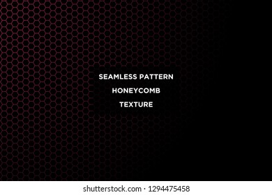 Honeycomb background,gradient seamless hexagons pattern, vector illustration - Vector