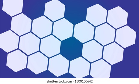 Honeycomb background,gradient seamless hexagons pattern, vector illustration - Vector