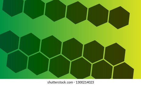 Honeycomb background,gradient seamless hexagons pattern, vector illustration - Vector