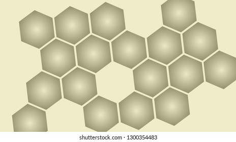 Honeycomb background,gradient seamless hexagons pattern, vector illustration - Vector