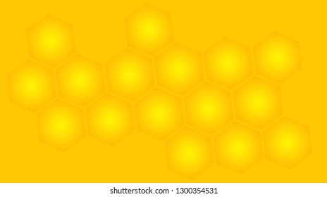 Honeycomb background,gradient seamless hexagons pattern, vector illustration - Vector
