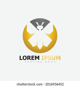 Vector del logotipo de los animales de abeja