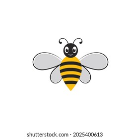 Honeycomb bee animal logo vector