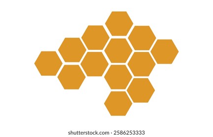 Honeycomb bee icon on white background. honeycomb icon for your web site design, logo, app, UI. flat style. honey comb sign.  Vector Illustration .