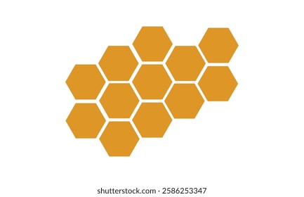 Honeycomb bee icon on white background. honeycomb icon for your web site design, logo, app, UI. flat style. honey comb sign.  Vector Illustration .