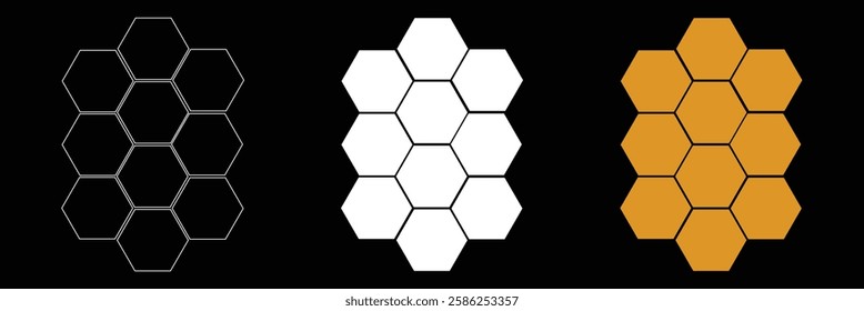 Honeycomb bee icon on white background. honeycomb icon for your web site design, logo, app, UI. flat style. honey comb sign.  Vector Illustration .