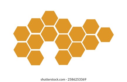 Honeycomb bee icon on white background. honeycomb icon for your web site design, logo, app, UI. flat style. honey comb sign.  Vector Illustration .