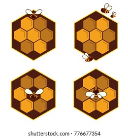 Honeycomb and bee sketch icon for web, mobile and infographics. Hand drawn honeycomb and bee icon. Honeycomb and bee vector icon. Honeycomb and bee icon isolated on white background.