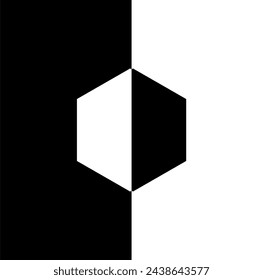 Honeycomb Beehive or Bee House Form, Hexagonal Shape in Contrast Color, Black White, for Wallpaper, Cover, Decoration Ornate, Ornament, Background, Wrapping, Fabric, Textile, Fashion, Tile, Carpet