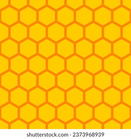 Honeycomb Beehive Hexagon Geometric Pattern Texture Icon. Vector Image.