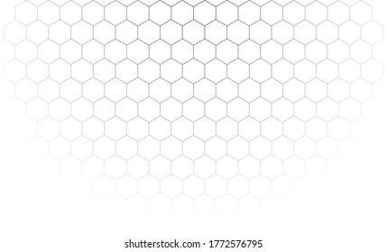 Honeycomb black and white background. Vector stock illustration for poster