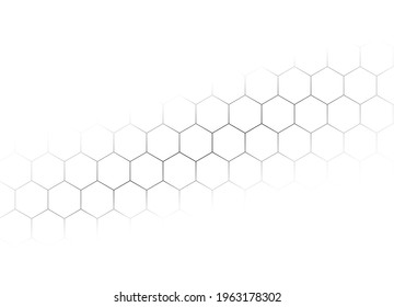 Honeycomb black and white background. Vector stock illustration for poster