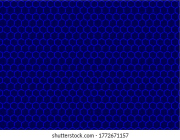 Fondo brillante azul de abeja. Ilustración del vector
