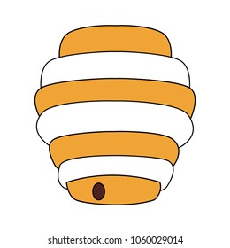 Honeycomb cartoon isolated