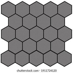 un Honeycomb con círculos dentro