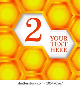 Honeycomb colorful background.