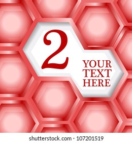 Honeycomb colorful background.