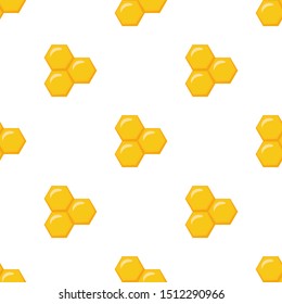 Honeycomb. Cute cartoon vector illustration. Seamless pattern