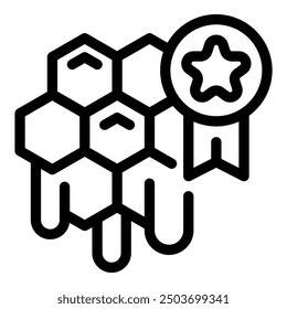 Honeycomb is dripping honey and getting a gold star award for its quality