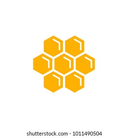 Honeycomb flat vector icon