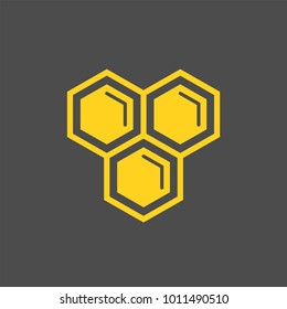 Honeycomb flat vector icon