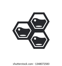 honeycomb flat vector icon