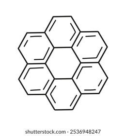 Honeycomb flower. Hand drawn doodle illustration.