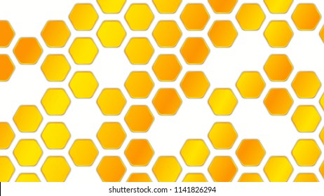 Honeycomb geometric background. 
Abstract vector Illustration