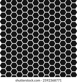 Honeycomb Geometric Pattern Silhouette, Seamless Beecomb Pattern, Geometric Hexagon Pattern Illustration