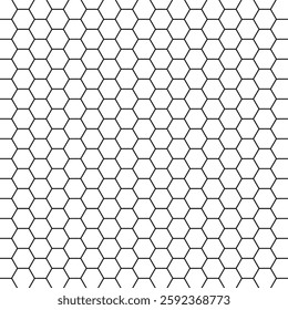 Honeycomb Geometric Pattern Silhouette, Seamless Beecomb Pattern, Geometric Hexagon Pattern Illustration