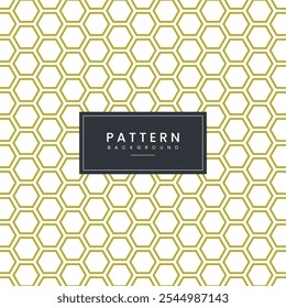 Honeycomb geometric pattern template for graphic design. Vector illustration