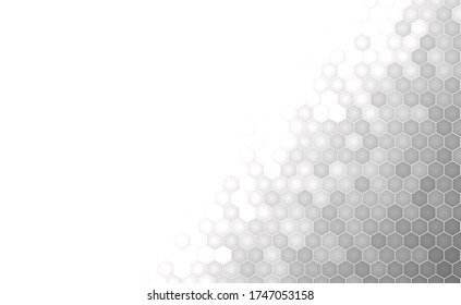 Fondo abstracto gris de abeja. Ilustración de material vectorial para afiches