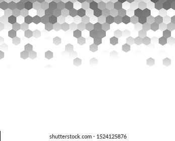 Honeycomb grey background. Vector illustration