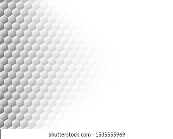 Honeycomb grey background. Vector illustration