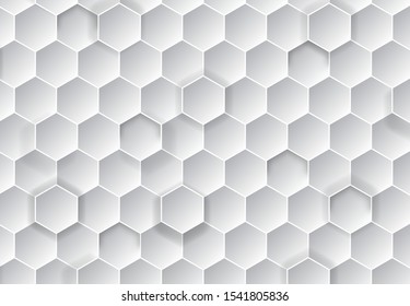 Honeycomb grey background. Vector illustration for card