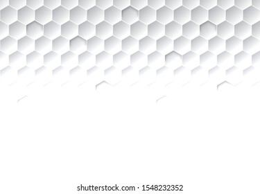 Honeycomb grey background. Vector illustration