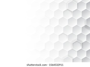 Honeycomb grey background. Vector illustration for card