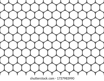 Honeycomb grey seamless background. Vector stock illustration for poster