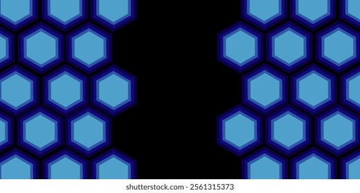 Honeycomb Grid tile random background or Hexagonal cell texture