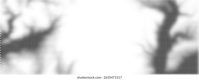 semitono de nido de abeja semitono degradado de fondo fundido hexágono patrón de nido de abeja píxel de Vector grunge superposición.