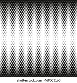 Honeycomb halftone Vector abstract background.