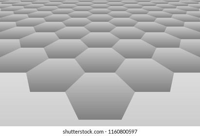 Honeycomb hexagon 3d background