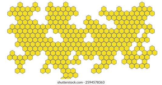 Honeycomb hexagon background vector illustration