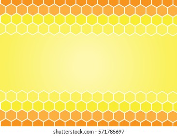 Honeycomb hexagon pattern background.