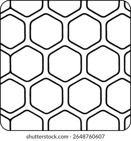 Honeycomb Hexagon Pattern Coloring Page