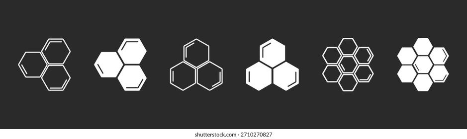 Patrón de hexágono de nido de abeja - textura geométrica orgánica de la colmena, insecto natural - fondo decorativo inspirado