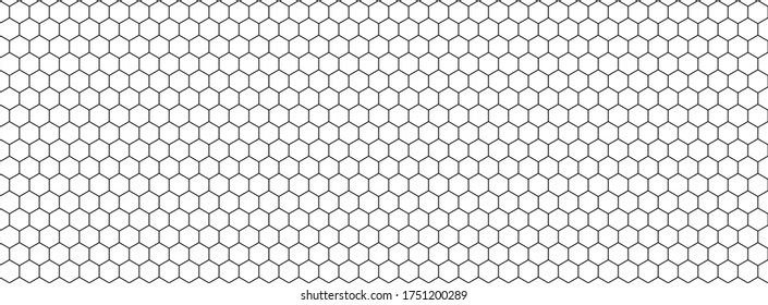 Honeycomb hexagon pattern. Vector isolated texture. Comb texture design. Vector hexagonal cell texture. EPS 10