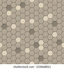 Honeycomb Hexagon Seamless Pattern for Backgrounds. Vector