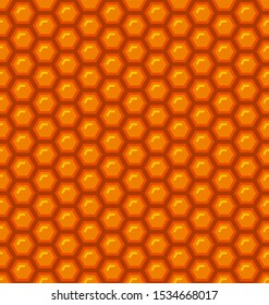 Honeycomb Hexagon Seamless Pattern for Backgrounds. Vector